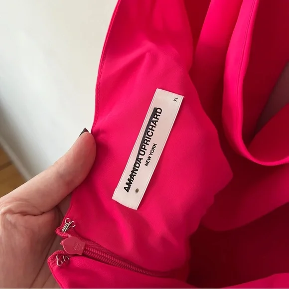 Amanda Uprichard Martine Dress in Passionfruit Size XL NWOT - Picture 6 of 8